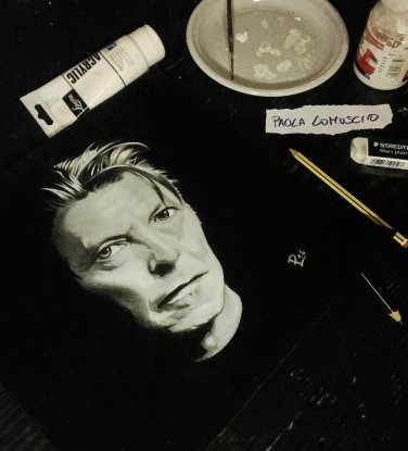 Ritratto a matita di David Bowie