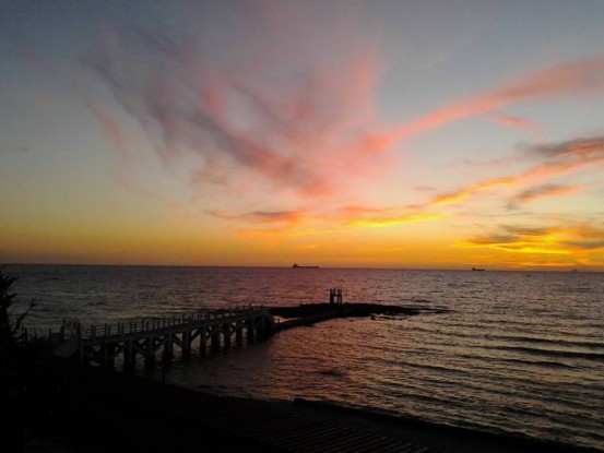 Civitavecchia: il tuffo del sole