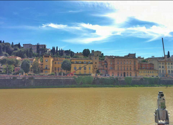 Lungarno prima del crollo