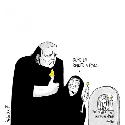 Gene Wilder, “Il destino è quel che è, non c’è scampo più per me!” (Frederick Frankenstein) | VIGNETTA