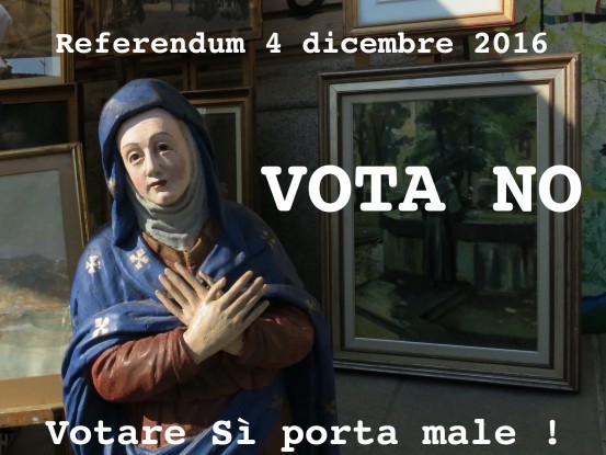 Votare sì porta male!