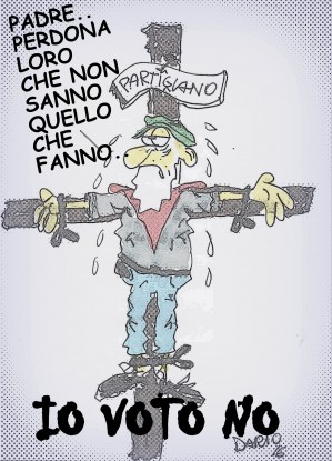 Il partigiano crocifisso #iovotono