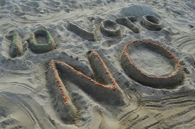 Ho scritto #PerchéNo sulla spiaggia