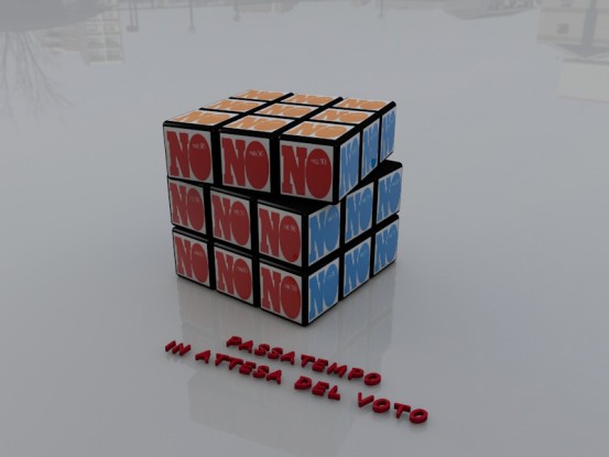 Verso il 4 dicembre, il cubo del NO