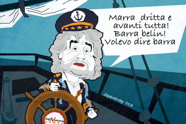 Grillo-Raggi. Adda passa ‘a tempesta [VIGNETTA]