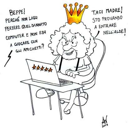 Democrazia diretta da Beppe Grillo? [LA VIGNETTA]