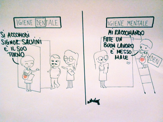 Salvini dall’igienista [VIGNETTA]