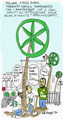 Matteo Salvini e le palme “padane” [VIGNETTA]