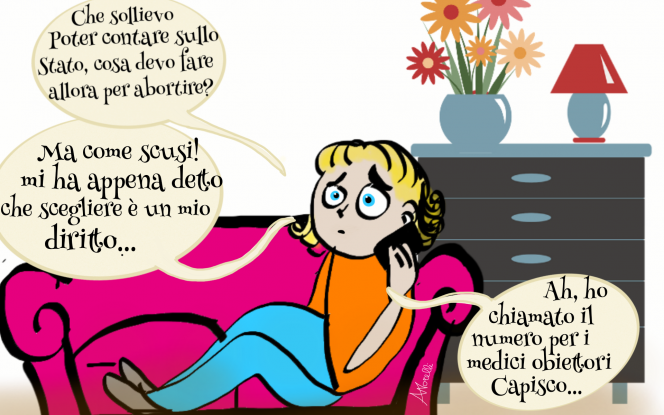 Scegliere se abortire è un diritto. Ma per chi? [VIGNETTA]