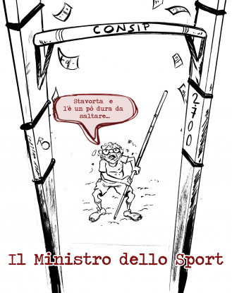 Consip, il salto con l’asta del ministro [FOTOMONTAGGIO]