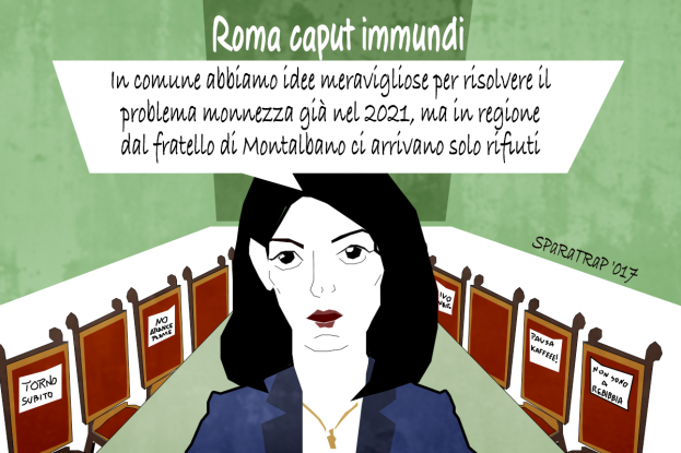 A Roma rifiuti incrociati [VIGNETTA]