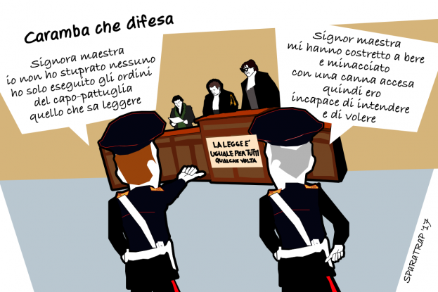 Stupro di Firenze: caramba che difesa [VIGNETTA]