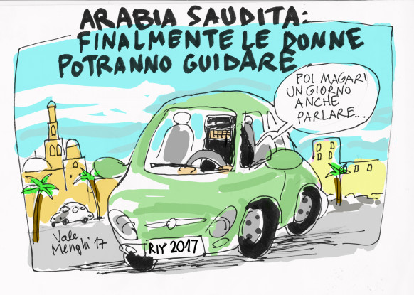 Arabia Saudita: finalmente le donne guideranno [VIGNETTA]