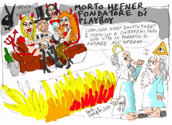 Morte del fondatore di Playboy [VIGNETTA]