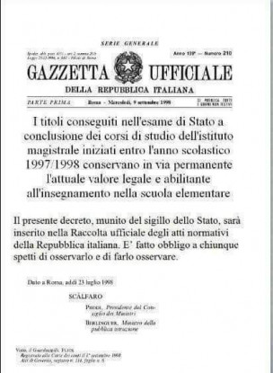 Scuola: “la vergognosa situazione di noi Diplomati Magistrali italiani”