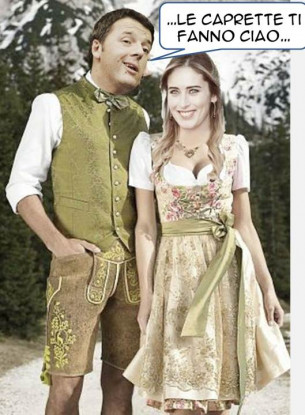 La Boschi a Bolzano diventa Heidi [FOTOMONTAGGIO DA RIDERE]