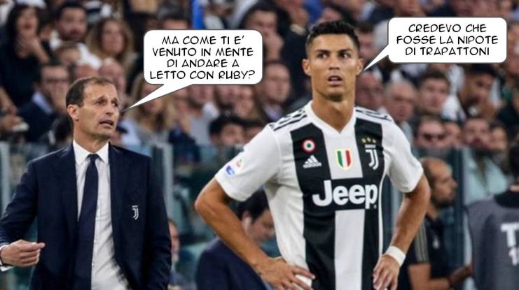 Accuse a Ronaldo, c’è poco da stare Allegri [FUMETTO]