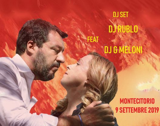 Montecitorio, recensione dj-set di Dj Rublo e Baby G. Meloni contro governo Conte 2