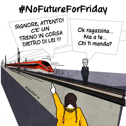 Greta, il dito e la Luna [VIGNETTA]