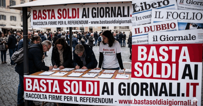 Basta soldi ai giornali: parte la raccolta firme per il referendum abrogativo